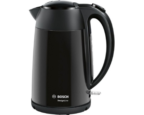 [Чайник] Чайник электрический Bosch TWK3P423 1.7л. 2400Вт черный (корпус: нержавеющая сталь)