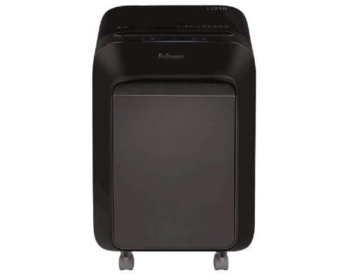 [Уничтожитель] Fellowes Шредер PowerShred LX210 FS-55025(01), черный {DIN P-4, 4х12 мм, 16 лст., 23 лтр, Jam Proof™, SafeSense}