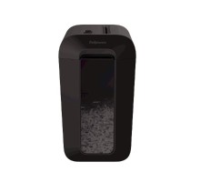 Fellowes Шредер PowerShred LX65 FS-44007(01), черный {DIN P-4,  4х37мм, 8 лст., 17 лтр.,  уничт.: скрепки,скобы,карты}