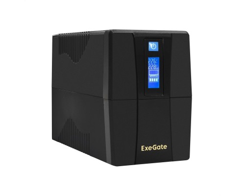 [ИБП] Exegate EP285478RUS ИБП ExeGate Power Smart ULB-850.LCD.AVR.EURO.RJ.USB <850VA/480W, LCD, AVR, 2 евророзетки, RJ45/11, USB, Black>