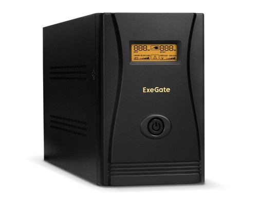[ИБП] Exegate EP285484RUS ИБП ExeGate SpecialPro Smart LLB-1000.LCD.AVR.C13.RJ.USB <1000VA/650W, LCD, AVR, 6*IEC-C13, RJ45/11, USB, black>