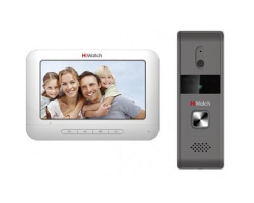 [Видеодомофоны] HIKVISION HiWatch DS-D100K: Аналоговый комплект домофонии вызывная панель + монитор