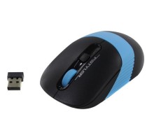 A-4Tech Мышь Fstyler FG10 черный/синий оптическая (2000dpi) беспроводная USB [1147565]
