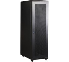 Шкаф коммутационный Lanmaster (TWT-CBB-27U-6X6-G1) 27U 600x600мм пер.дв.стекл задн.дв.спл.стал.лист 2-хст. 2 бок.пан. 800кг черный IP20