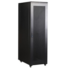 Шкаф коммутационный Lanmaster (TWT-CBB-27U-6X6-G1) 27U 600x600мм пер.дв.стекл задн.дв.спл.стал.лист 2-хст. 2 бок.пан. 800кг черный IP20