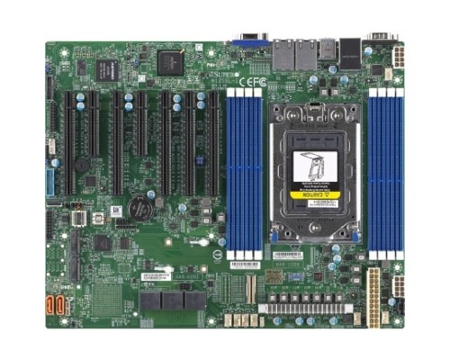 [Материнская плата] Supermicro MBD-H12SSL-I-O {ATX, 8 DIMM slots, 8 SATA3, 2 M.2, 8 SATA3 or 2 NVMe via single SlimSAS x8, 2 Gigabit Ethernet LAN Ports, ASPEED AST2500 BMC graphics, 7 PWM 4-pin Fans} BOX
