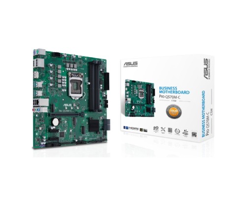 [Материнская плата] Asus PRO Q570M-C/CSM Soc-1200 Intel Q570 4xDDR4 mATX AC`97 8ch(7.1) GbLAN RAID+VGA+HDMI
