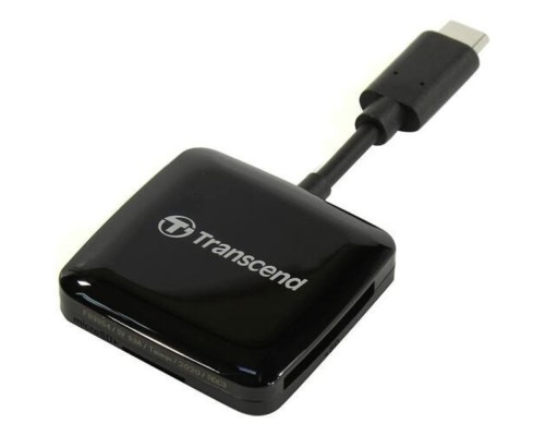 [Устройство считывания] Micro SecureDigital Transcend RDC3 SD/microSD Card Reader, USB 3.2 Gen 1, Black, Type C TS-RDC3