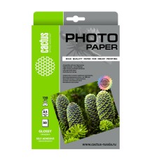 Фотобумага Cactus CS-GSA513050 A5/130г/м2/50л. глянцевое самоклей. для струйной печати
