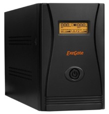 Exegate EP285519RUS ИБП ExeGate SpecialPro Smart LLB-2000.LCD.AVR.EURO.RJ.USB <2000VA/1200W, LCD, AVR, 4 евророзетки, RJ45/11, USB, Black>
