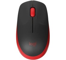 910-005908 Мышь Logitech M190 красный/черный оптическая (1000dpi) беспроводная USB (2but)