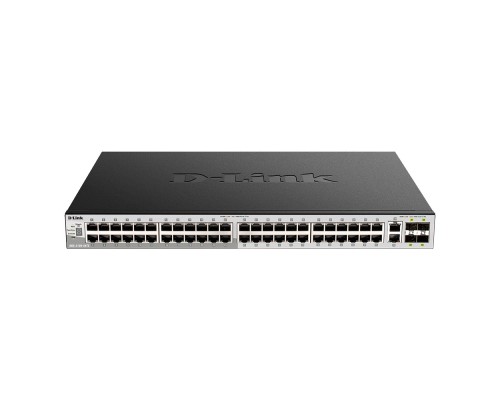 [Сетевое оборудование] D-Link DGS-3130-54TS/B1A PROJ Управляемый L3 стекируемый коммутатор с 48 портами 10/100/1000Base-T, 2 портами 10GBase-T и 4 портами 10GBase-X SFP+