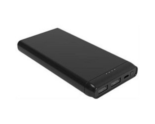[Аксессуар] Мобильный аккумулятор Cactus CS-PBFSFT-10000 Li-Pol 10000mAh 2.1A+2.1A черный 2xUSB материал пластик