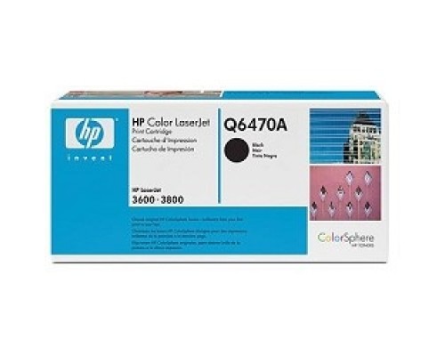 [Расходные материалы] HP Q6470A Картридж , Black{Color LaserJet 3600/3800, Black, (6000стр.)}