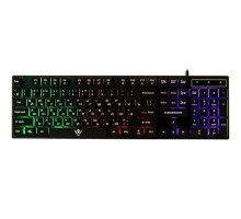 Клавиатура KG-23U BLACK Nakatomi Gaming - игровая с RGB-подсветкой, USB, черная 