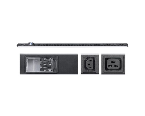 [Cabeus Аксессуары к монтажным шкафам] Cabeus PDU-32-10C19-20C13-B-T Блок розеток для 19