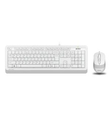 Клавиатура + мышь A4Tech Fstyler F1010 клав:белый/серый мышь:белый/серый USB Multimedia [1147556]