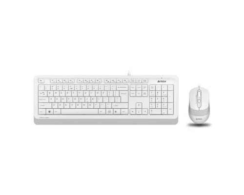 [Клавиатура] Клавиатура + мышь A4Tech Fstyler F1010 клав:белый/серый мышь:белый/серый USB Multimedia [1147556]