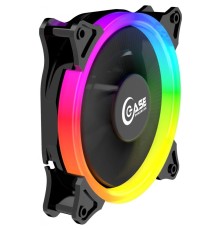 Powercase Вентилятор (PF1-3+4) 5 color LED 120x120x25mm (3pin + Molex, 1150±10% об/мин) Bulk