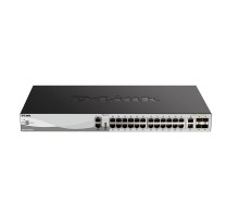 D-Link DGS-3130-30TS/B1A PROJ Управляемый L3 стекируемый коммутатор с 24 портами 10/100/1000Base-T, 2 портами 10GBase-T и 4 портами 10GBase-X SFP+