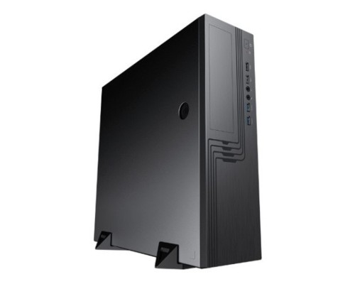[Корпус] EL555BK PM-300TFX 80+Bronze U3.0*2+U2*2+2*combo Audio; fan 9cm; intrusion switch POWERMAN Slim Case [6143524]