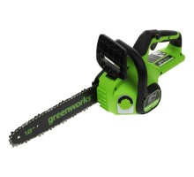 Greenworks GD24CS30 Цепная пила аккумуляторная, 24V, 30см, бесщеточная, без АКБ и ЗУ [2007007]