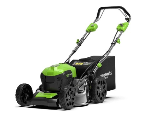 [Газонокосилки] Greenworks GD40LM46SPK4 Газонокосилка аккумуляторная, 40V, 46см, самоходная, бесщеточная, c 1хАКБ 4 Ач и ЗУ [2506807UB]