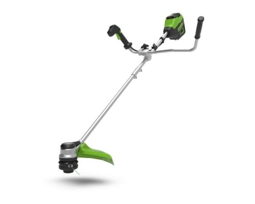 [Триммер] Greenworks Триммер аккумуляторный, 60V, 40 см, бесщеточный с велосипедной ручкой, с АКБ 4АЧ и ЗУ [2108407UB]