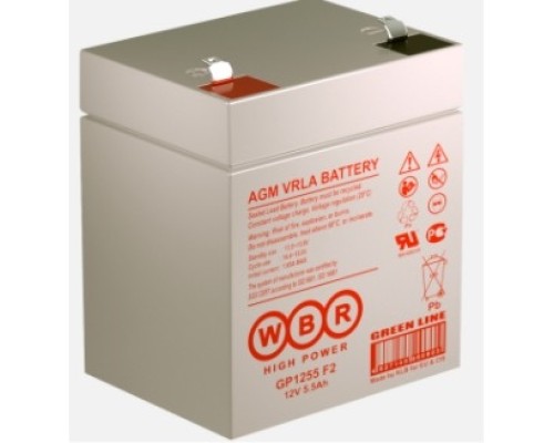 [акб] WBR Батарея GP1255 (12V/5.5Ah) (клеммы F2)