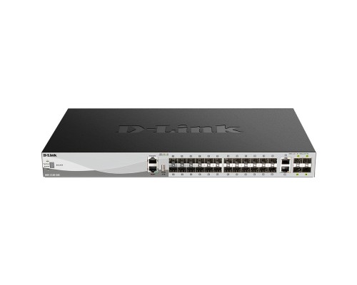 [Сетевое оборудование] D-Link DGS-3130-30S/B1A PROJ Управляемый L3 стекируемый коммутатор с 24 портами 1000Base-X SFP, 2 портами 10GBase-T и 4 портами 10GBase-X SFP+