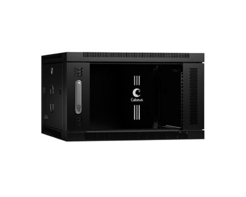 [Cabeus Монтажные шкафы] CABEUS SH-05F-6U60/60-BK ШКАФ ТЕЛЕКОММУНИКАЦИОННЫЙ НАСТЕННЫЙ 19