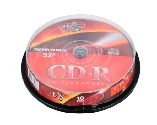 [Диск] Диски VS CD-R 80 52x CB/10 (VSCDRCB1001)(620083)      