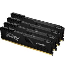 Kingston DRAM 64GB 3600MHz DDR4 CL18 DIMM (Kit of 4) FURY Beast Black KF436C18BBK4/64