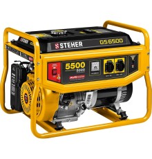 STEHER Бензиновый генератор, 5500 Вт [GS-6500]