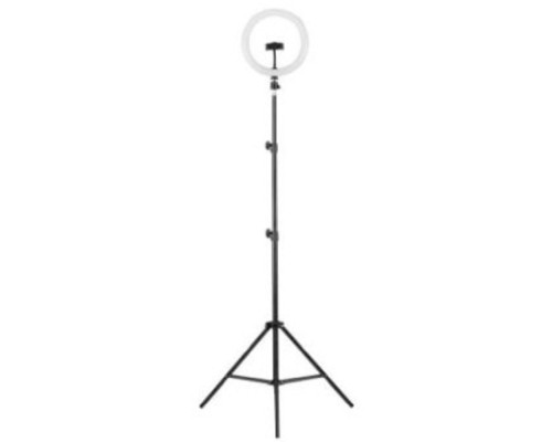 [Camelion Настольные светильники] Camelion KD-810F  C02 LED(свет-к кольцев. 10 Вт, подставка для смартфона, напольн.на штативе)