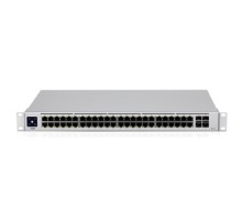 UBIQUITI USW-48-POE PoE-коммутатор в стойку, 48х 1G RJ45, 4х SFP, раздача 195 Вт