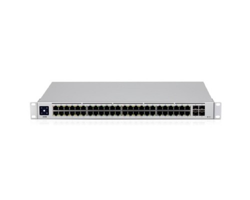 [Сетевое оборудование] UBIQUITI USW-48-POE PoE-коммутатор в стойку, 48х 1G RJ45, 4х SFP, раздача 195 Вт