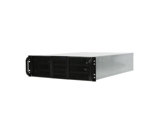 [Корпус] Procase RE306-D6H4-C-48 Корпус 3U server case,6x5.25+4HDD,черный,без блока питания,глубина 480мм,MB CEB 12
