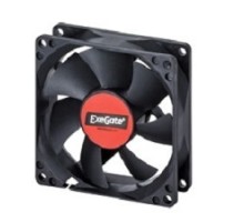 Exegate EX288997RUS Вентилятор 220В ExeGate EX08025BAL (80x80x25 мм, 2-Ball (двойной шарикоподшипник), подводящий провод 30 см, 2600RPM, 32dBA)