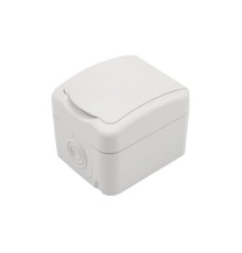 Rexant KR-78-0605 Розетка одноместная KRANZ Mini OG открытой установки с заземлением, керамика, IP54 белая						