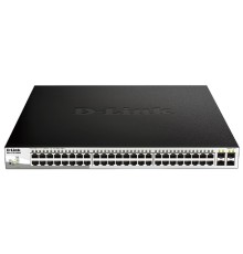 D-Link DGS-1210-52MPP/E2A PROJ Настраиваемый L2 коммутатор с 48 портами 10/100/1000Base-T и 4 портами 1000Base-X SFP (порты 1-48 PoE 802.3af/at, PoE-бюджет 740 Вт) 