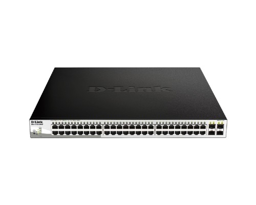 [Сетевое оборудование] D-Link DGS-1210-52MPP/E2A PROJ Настраиваемый L2 коммутатор с 48 портами 10/100/1000Base-T и 4 портами 1000Base-X SFP (порты 1-48 PoE 802.3af/at, PoE-бюджет 740 Вт) 