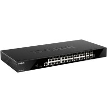 D-Link DGS-1520-28/A1A Управляемый L3 стекируемый коммутатор с 24 портами 10/100/1000Base-T, 2 портами 10GBase-T и 2 портами 10GBase-X SFP+