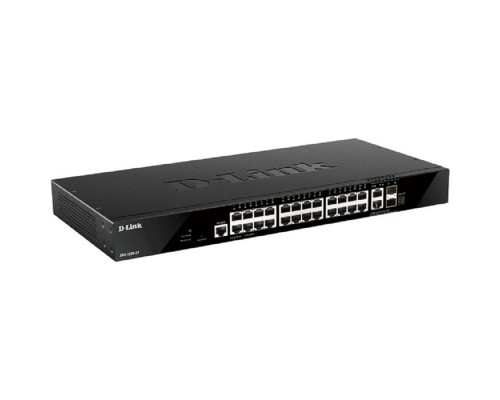 [Сетевое оборудование] D-Link DGS-1520-28/A1A Управляемый L3 стекируемый коммутатор с 24 портами 10/100/1000Base-T, 2 портами 10GBase-T и 2 портами 10GBase-X SFP+