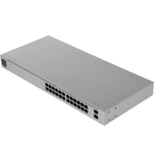 UBIQUITI USW-24-POE PoE-коммутатор в стойку, 24х 1G RJ45, 2х SFP, раздача 95 Вт