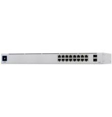 UBIQUITI USW-16-POE PoE-коммутатор в стойку, 16х 1G RJ45, 2х SFP, раздача 42 Вт 