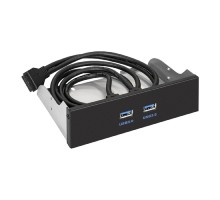 Exegate EX289289RUS Планка USB на переднюю панель ExeGate U5H-615, 5,25