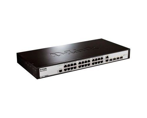 [Сетевое оборудование] D-Link DES-1228/ME_RFB/A1 Восстановленный в производственных условиях управляемый коммутатор 2 уровня с 24 портами 10/100Base-TX, 2 портами 100/1000Base-X SFP и 2 комбо-портами 100/1000Base-T/SFP.