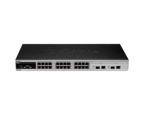 [Сетевое оборудование] D-Link DES-3526_RFB/A43 Восстановленный в производственных условиях управляемый коммутатор 2 уровня с 24 портами 10/100Base-TX, 2 комбо-портами 1000Base-T/SFP (H/W А4).