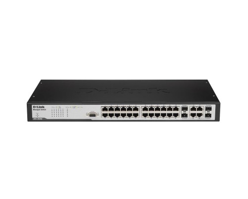 [Сетевое оборудование] D-Link DES-3028G_RFB/A1 Восстановленный в производственных условиях управляемый коммутатор 2 уровня с 24 портами 10/100Base-TX и 4 комбо-портами 10/100/1000BASE-T/SFP. 